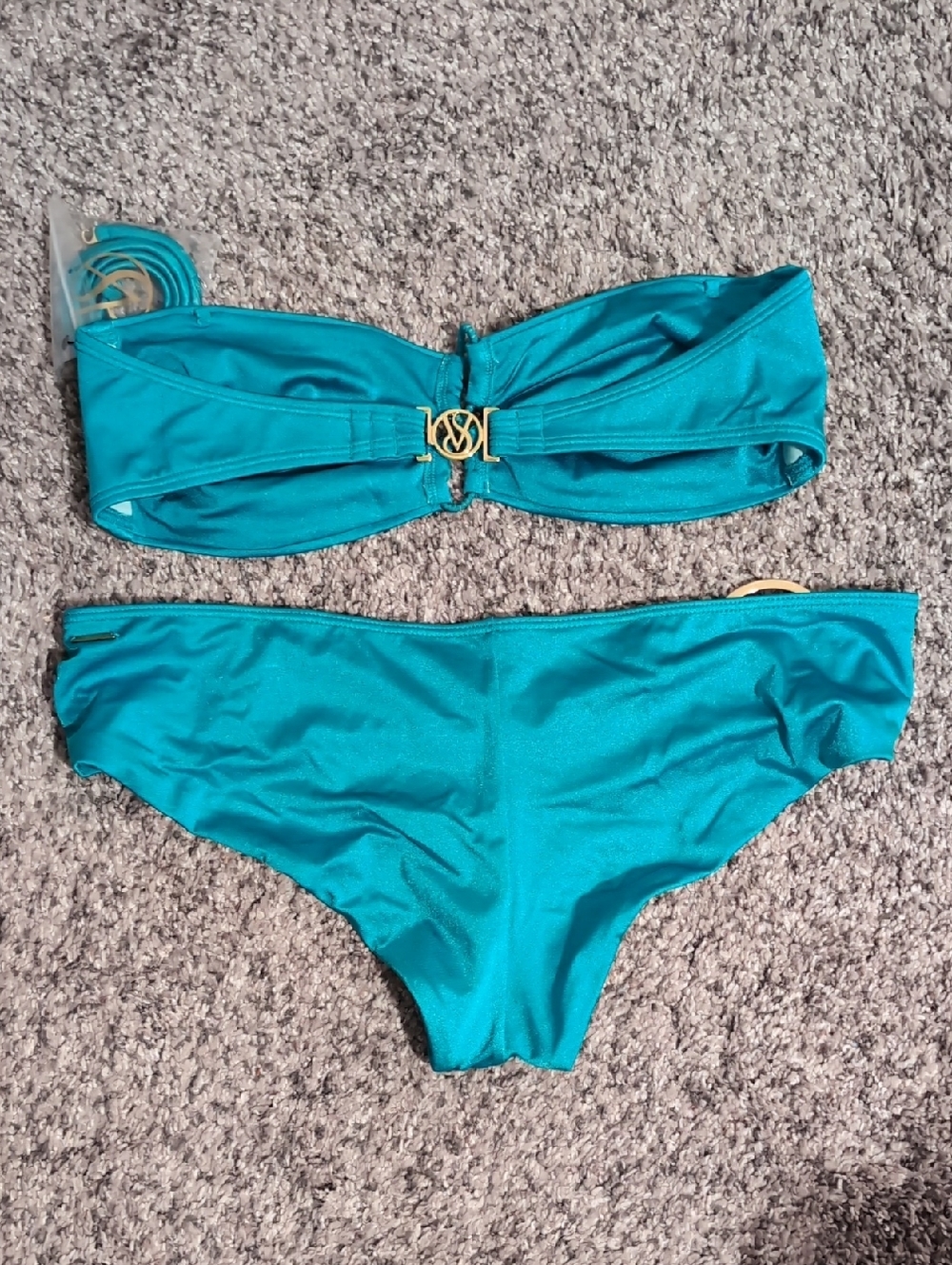 Victoria's Secret Crisscross Bandeau And Cheeky Hipkini Swim Bottom, NWT! - Picture 3 of 4